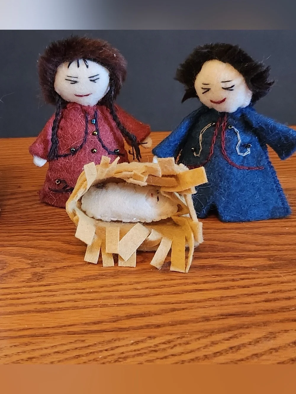 Handmade World Nativity White Felt Yurt Kyrgyzstan Fair Trade Sedona Spirit 5”